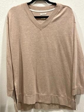 Thread & Supply Olive Green V-Neck Pullover